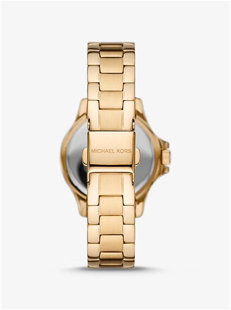 michael kors mini kenly gold-tone watch|Mini Kenly Gold.